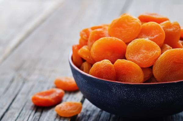 Apricot dried fruit rich source of minerals